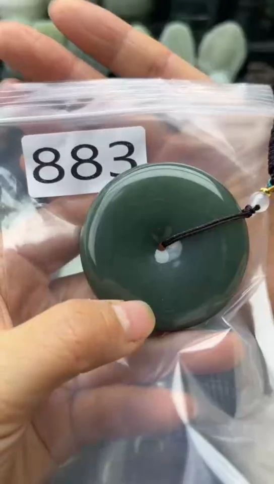 未镶嵌和田玉珠宝半成品扣子