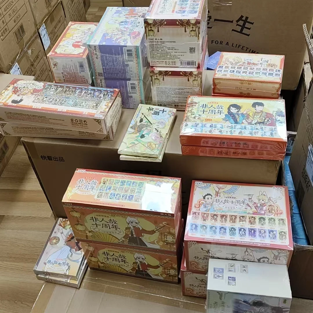 《非人哉》十周年系列-方吧唧-圆吧唧-镭射票 -拍立得-色纸盲盒代拆