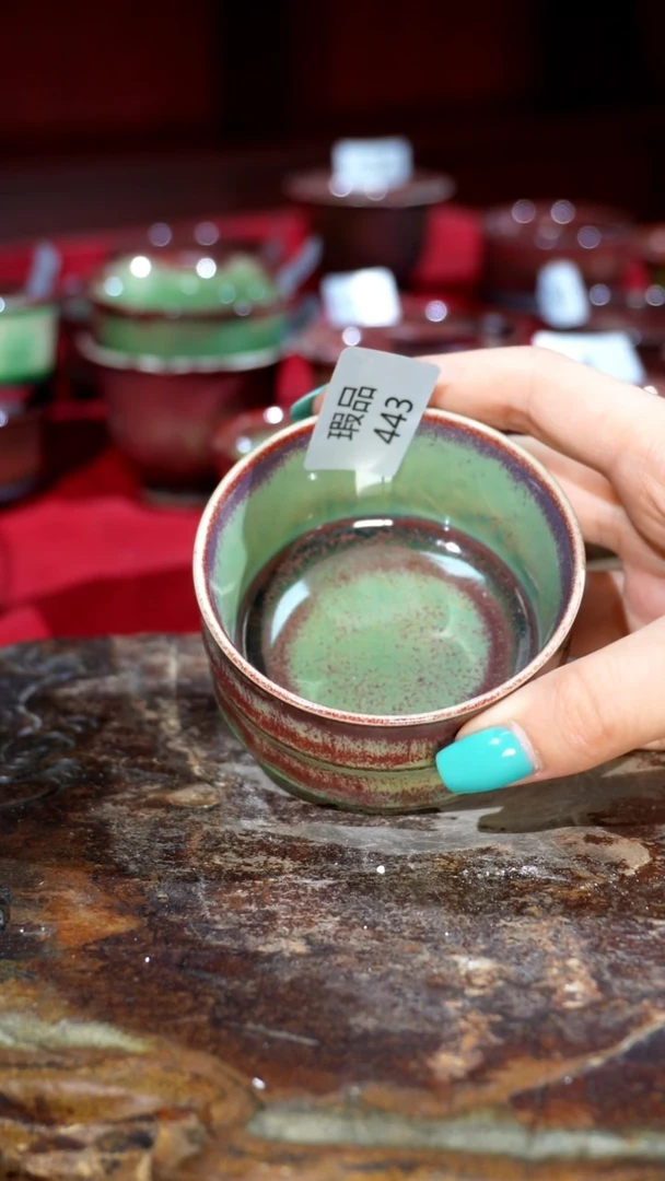 摆件精品窑变钧瓷茶器
