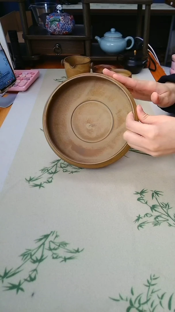 松烟 裸烧 窑变 壶承