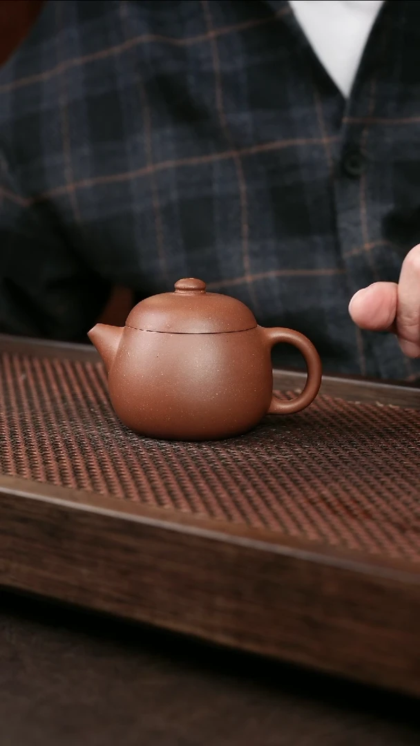 茶壶紫砂底槽清宽口文旦