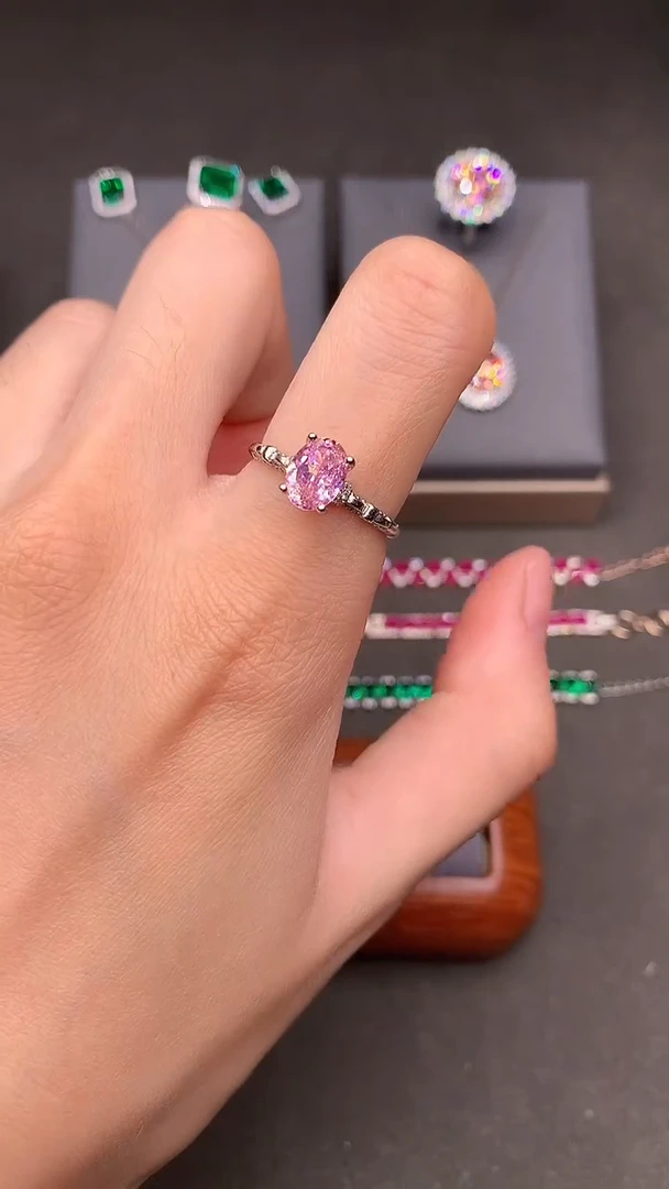 碧玺戒指银S925镶嵌.....