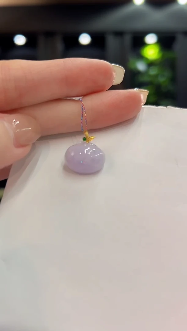 吊坠(不含链)18K金镶嵌翡翠 缅料A货/支持复检/一件