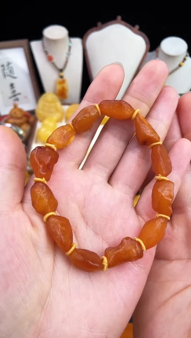 琥珀未镶嵌珠宝奇石柒月