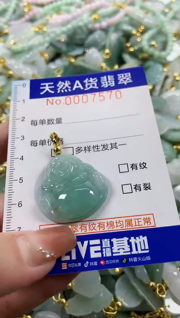 颈饰未镶嵌翡翠天然A货翡翠