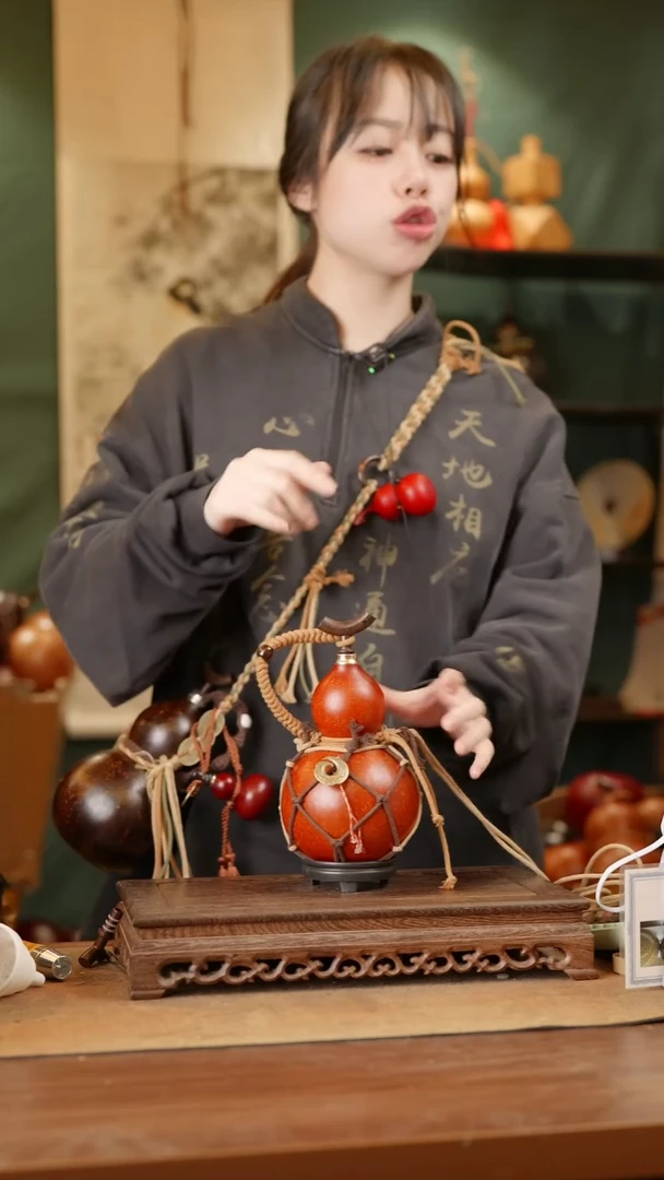 306号精品天然大漆酒葫芦一物一拍~