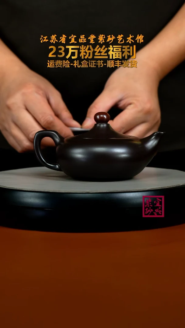 茶壶紫砂李传荣赤龙血砂鸿运当头220CC