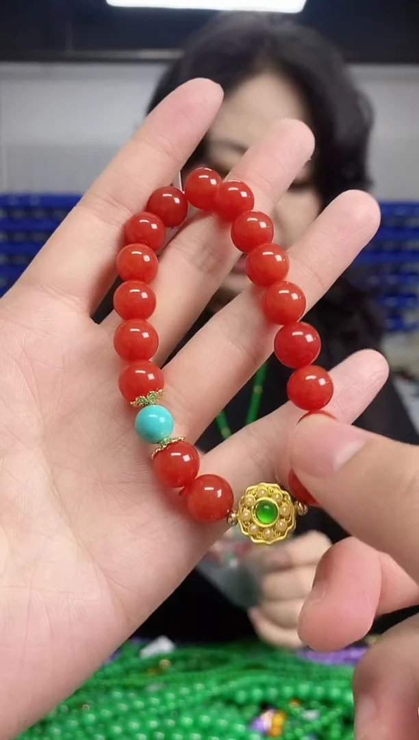 手链未镶嵌南红玛瑙闪购链接 多样性发其一颜色微差