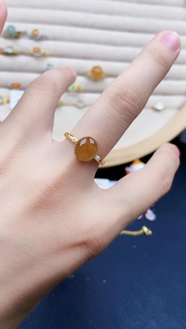 翡翠戒指银S925镶嵌245