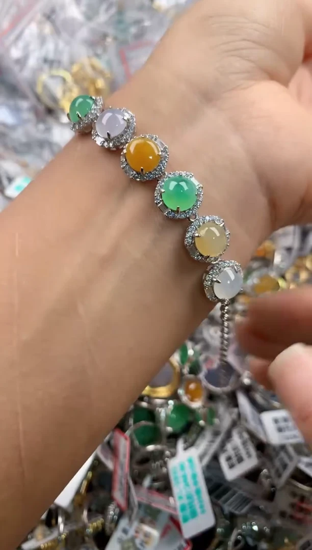 银S925镶嵌戒指翡翠1111----4