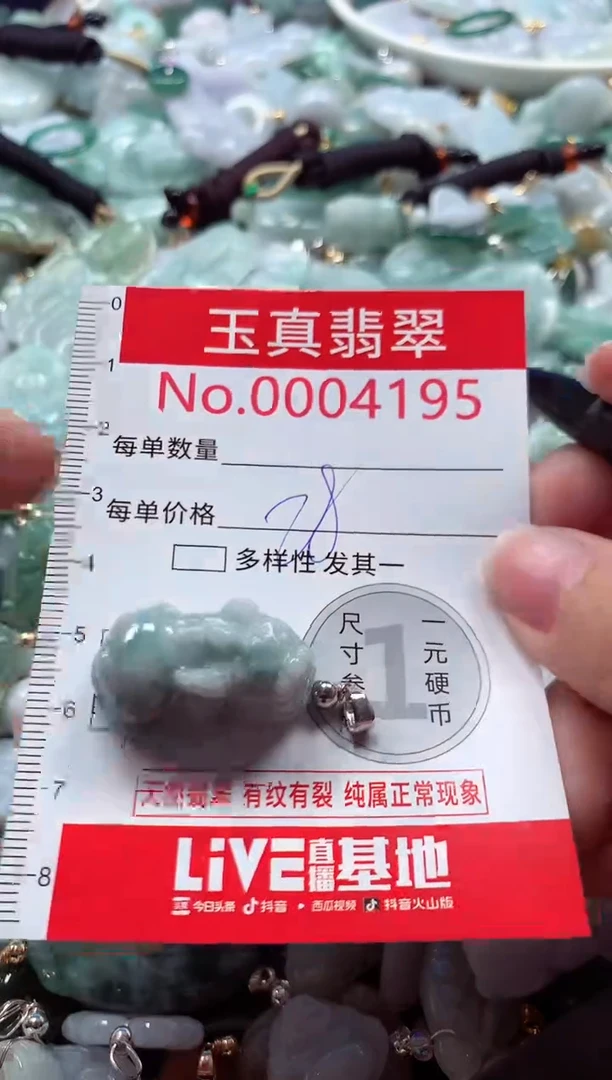 吊坠(不含链)未镶嵌翡翠4195