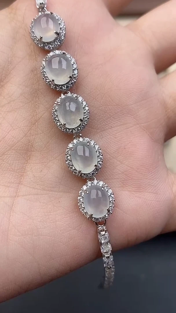 银S925镶嵌定制翡翠69696