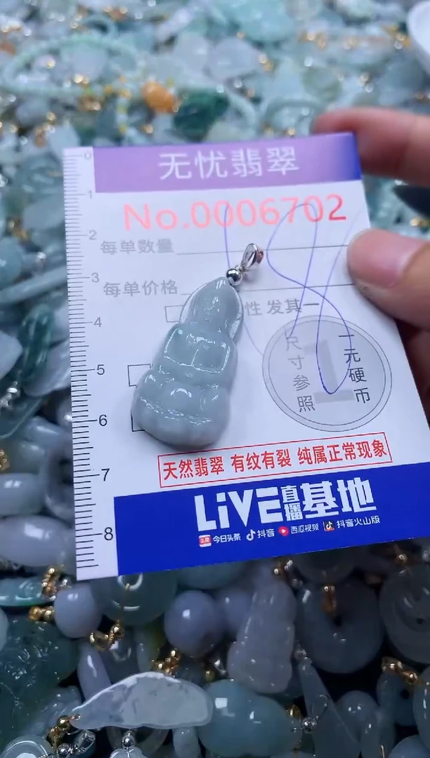 翡翠未镶嵌吊坠(不含链)6702