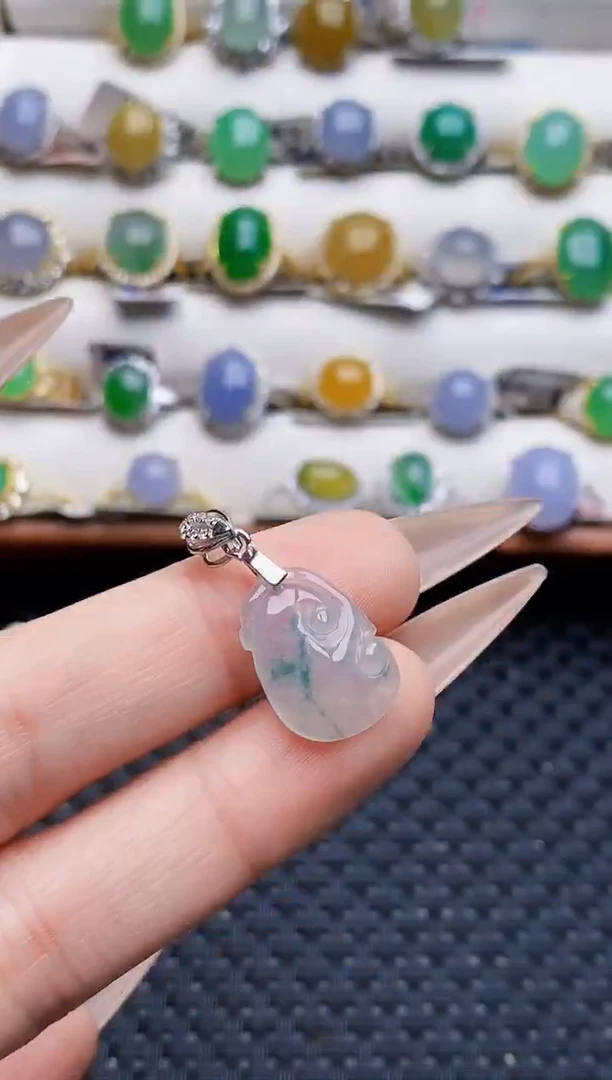 银S925镶嵌戒指翡翠0005