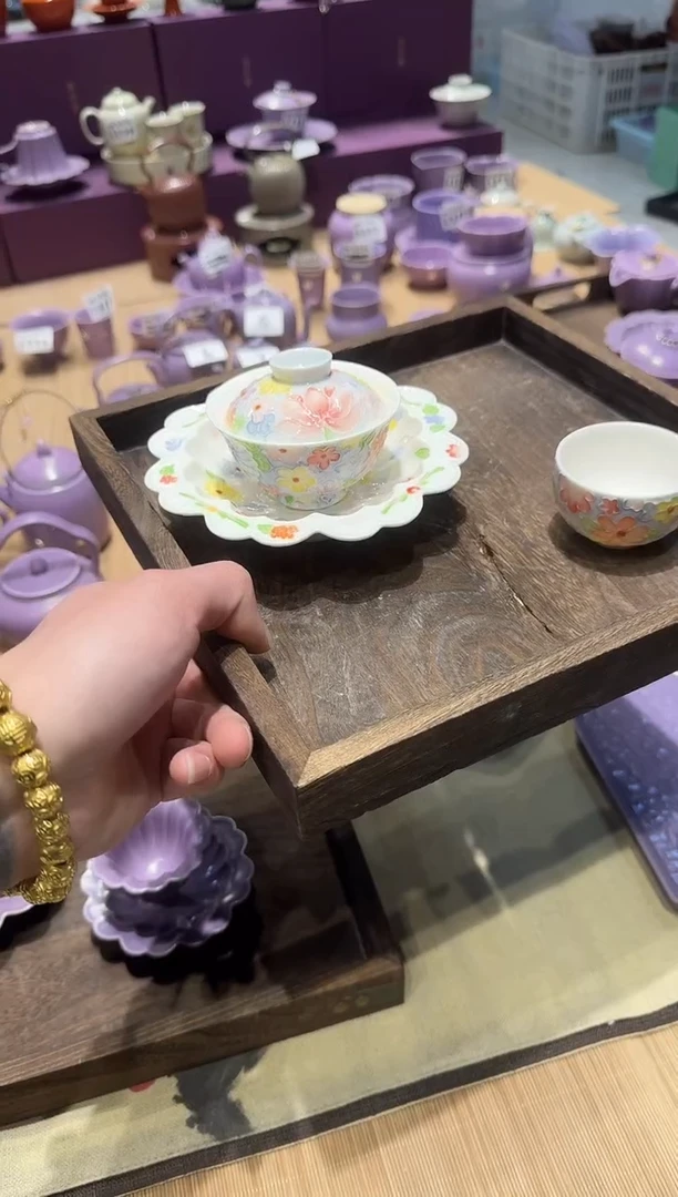 瓷片陶手绘茶具正品