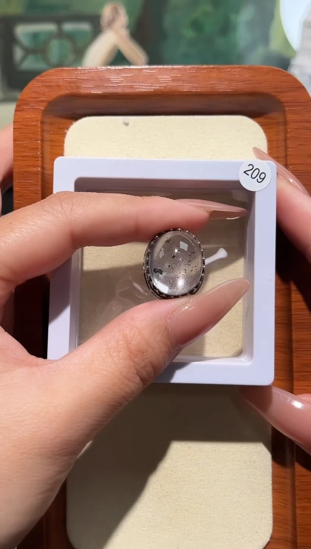 银S925镶嵌戒指水晶?****子定制