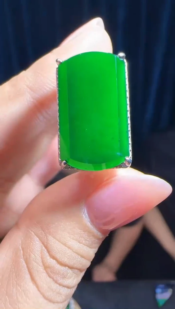 未镶嵌定制翡翠翡翠戒指43