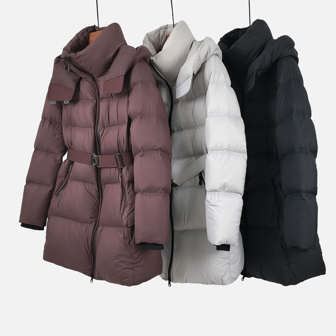 【黄姨专属】 时尚中长款束腰羽绒服ZS160