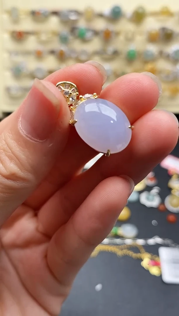 翡翠戒指银S925镶嵌55555555+3