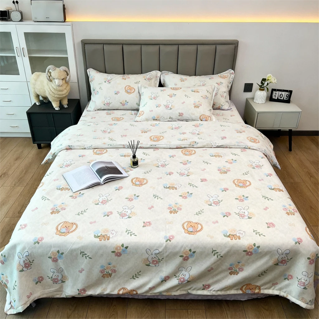 【萌兔乐园 被罩】加厚磨毛 | 长绒棉系列 | 处理特价 | 四季可用