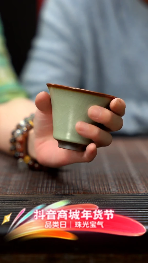 【闪购商品】紫砂茶壶豆青折口