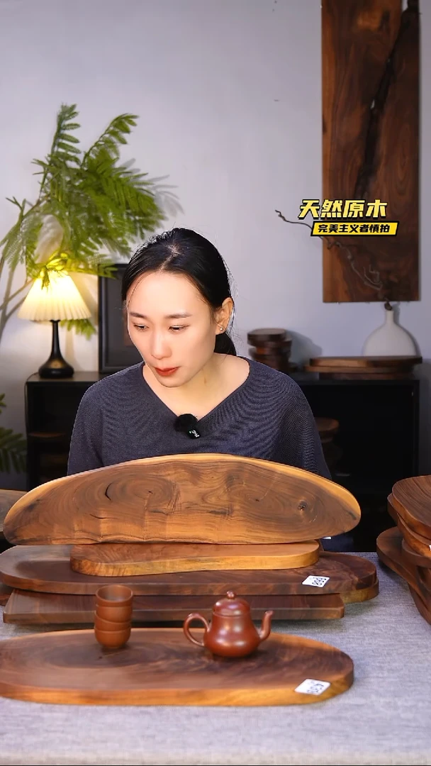 木北美黑胡桃原木.干裂疤结不属于商品质量问题完美主义者慎拍