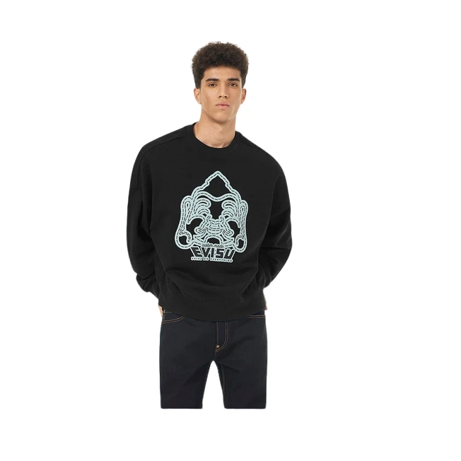 EVISU 2024秋季 佛头卫衣男子休闲上衣2EAADM4SW1258OSCT