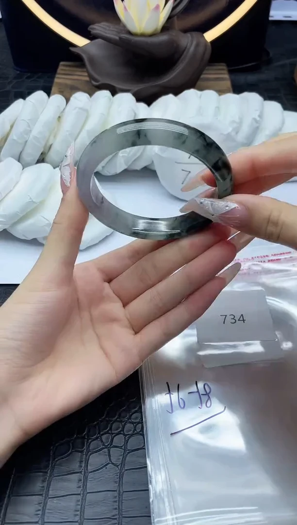 未镶嵌手镯翡翠翡翠手镯一物一图734