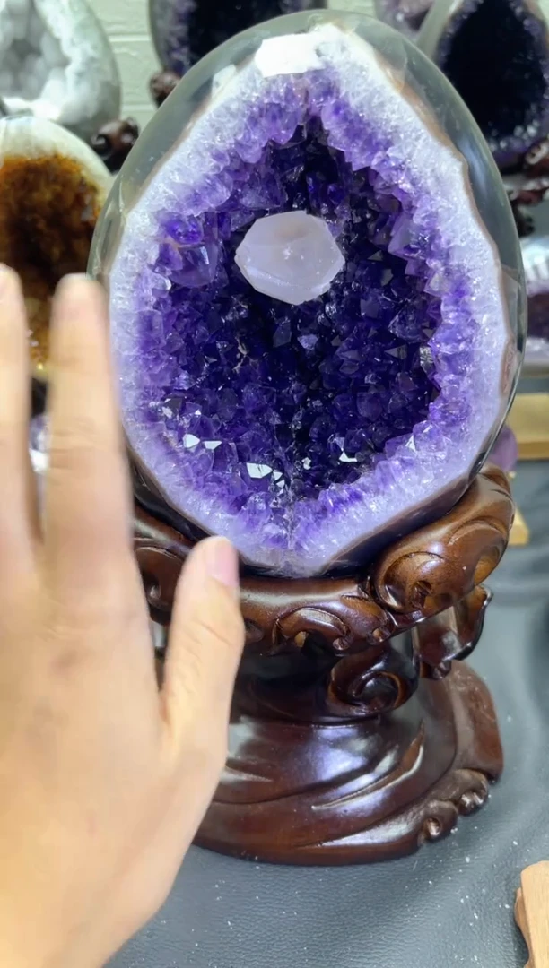 未镶嵌大型摆件（非配饰）紫晶439号龙蛋