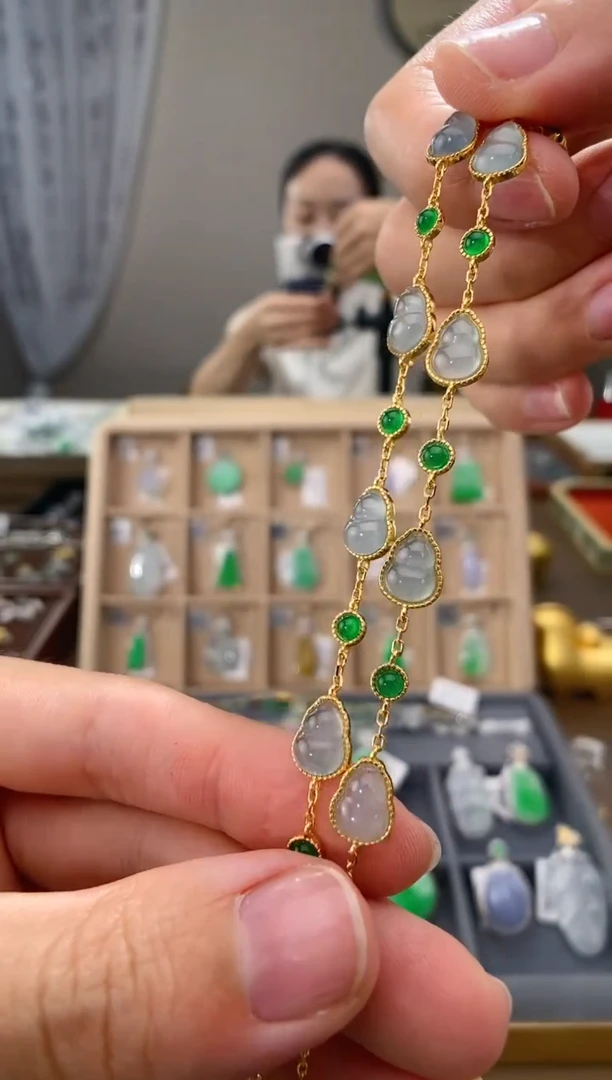 翡翠银S925镶嵌吊坠(不含链)手链 多样性发一