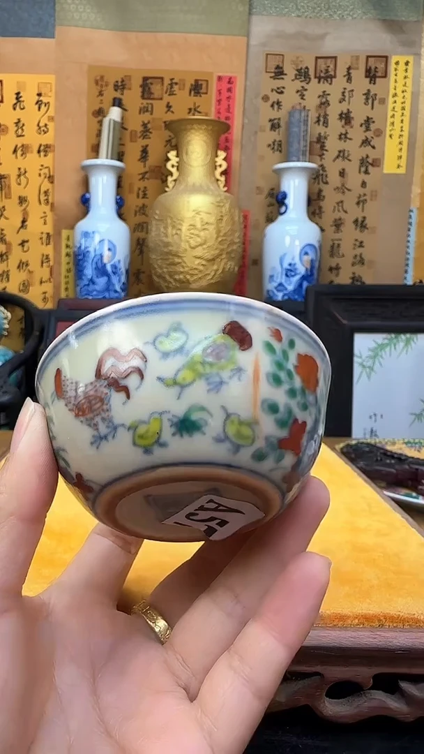 【闪购商品】瓶景德镇陶瓷客厅摆件鸡缸杯