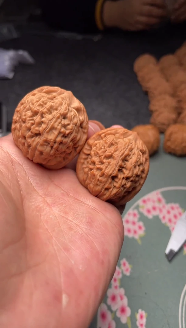 把件文玩核桃a9  莲花 38尺