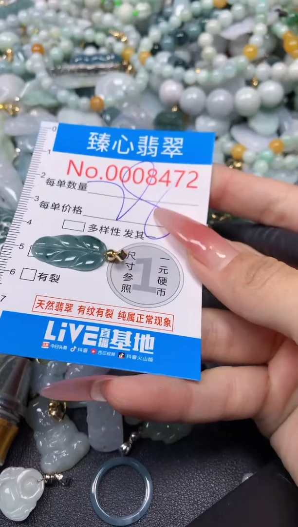 【闪购商品】翡翠颈饰未镶嵌含绳00084723