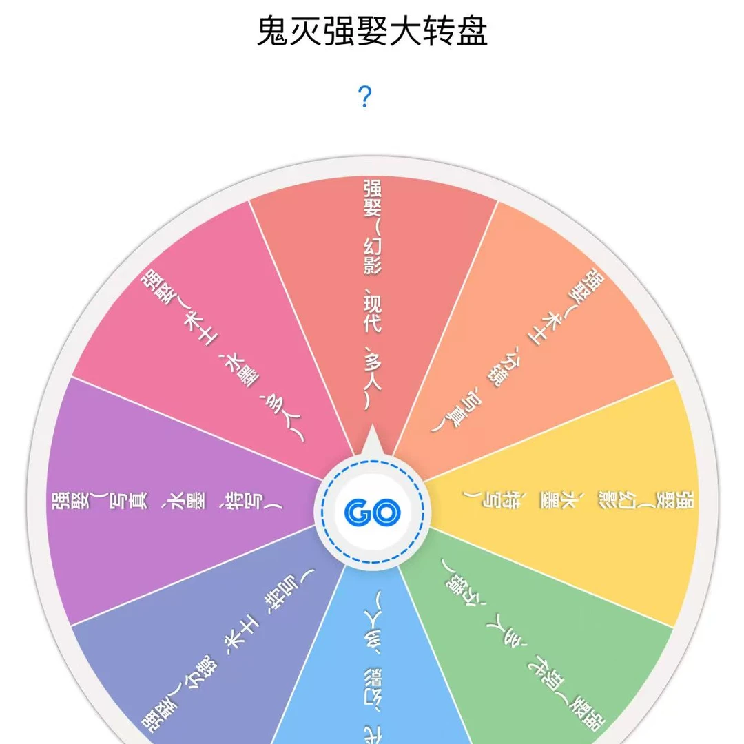 小饭【强娶系列转盘】星冉文创鬼灭之刃周边亚克力水晶卡色纸盲盒