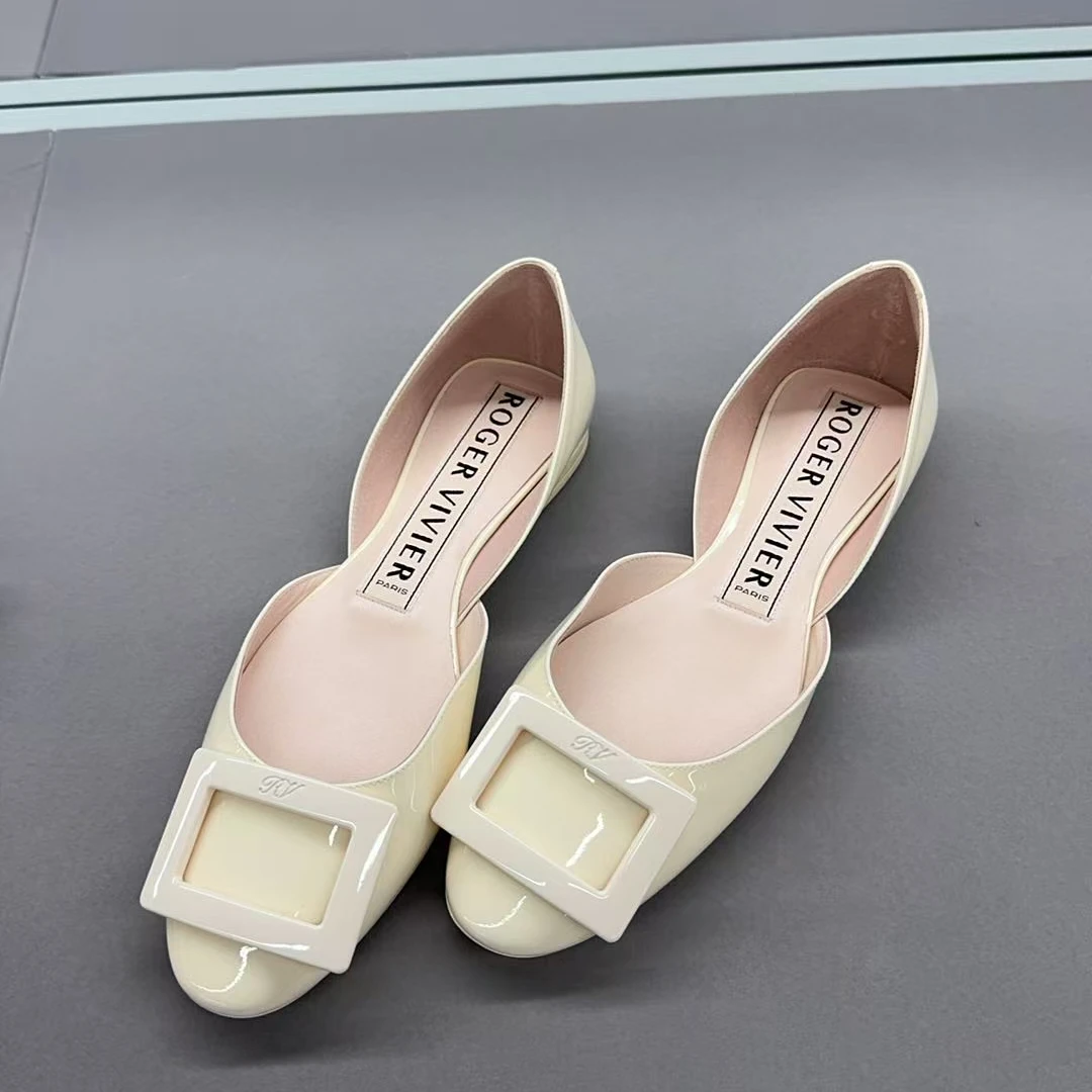 Roger Vivier/罗杰·维威耶女士白色平底鞋
