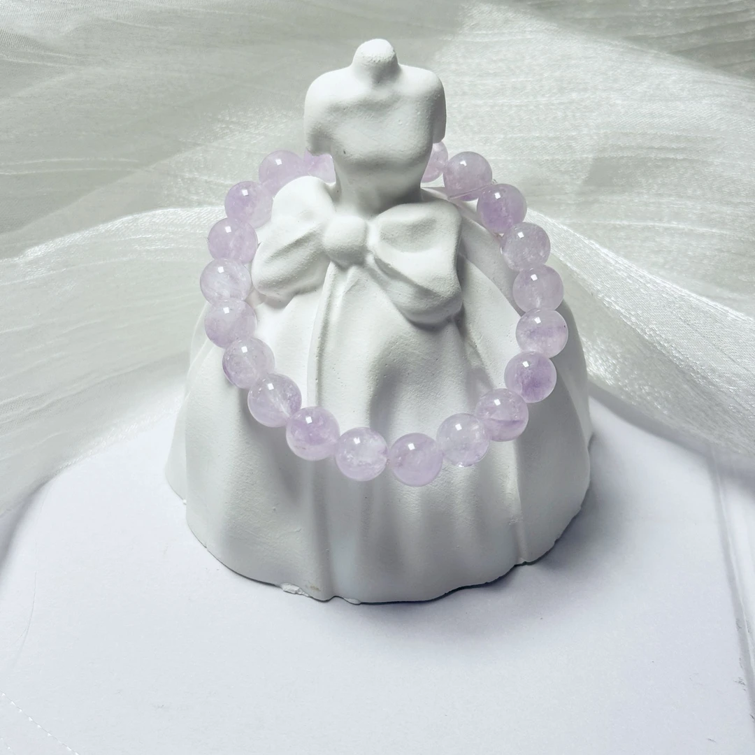 8mm薰衣草紫水晶天然水晶手串原创小众设计