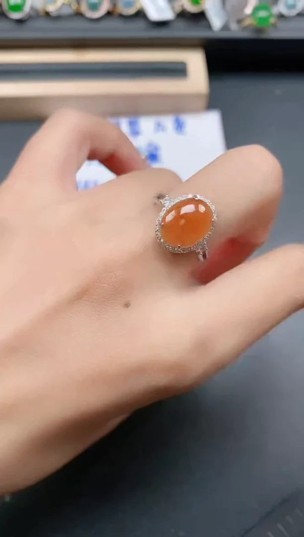 银S925镶嵌戒指翡翠1111