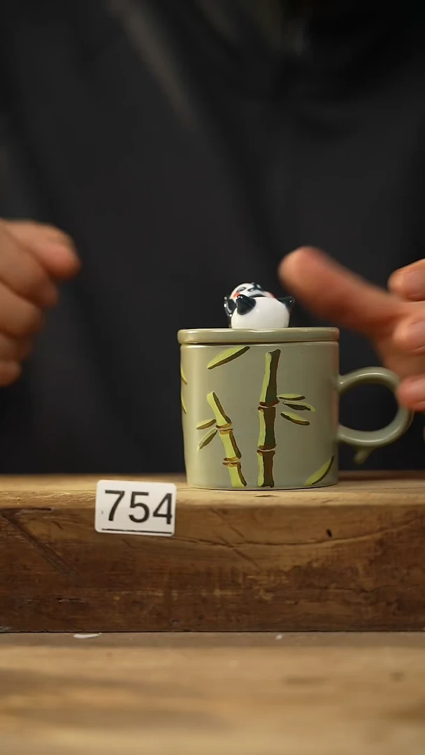 【闪购商品】瓷片设计师款 手握咖啡杯 一沐