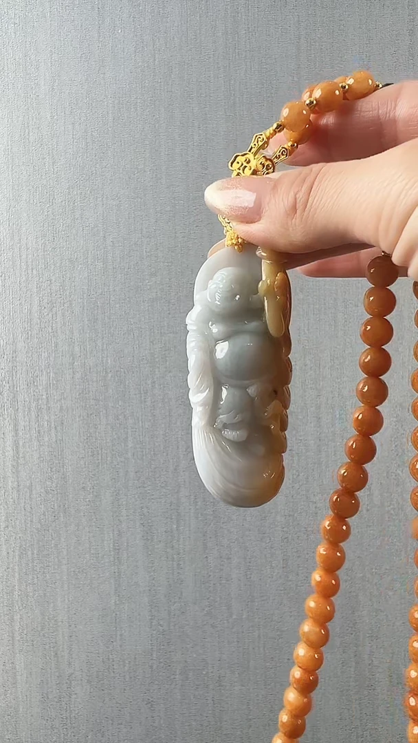 颈饰未镶嵌翡翠佛公