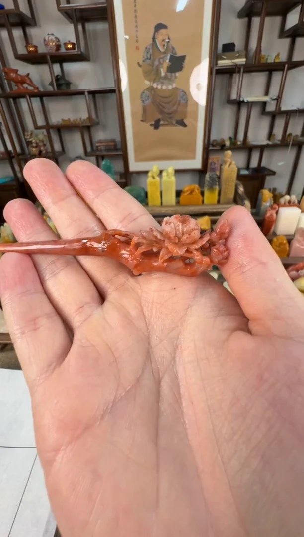 【闪购商品】寿山石印石编号编号发簪