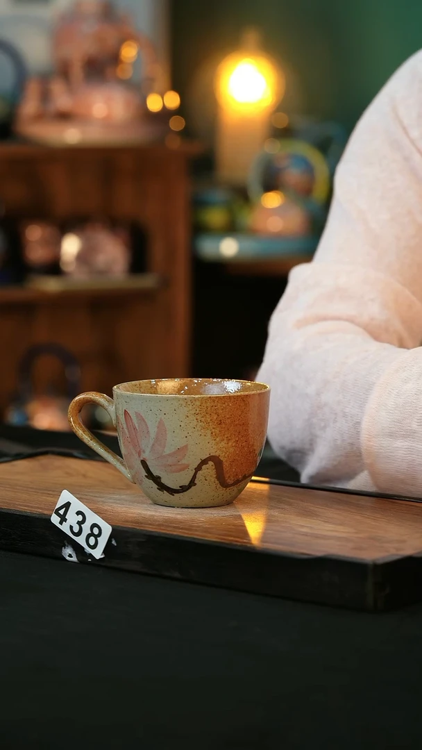 杯手绘心瓷陶瓷浮力