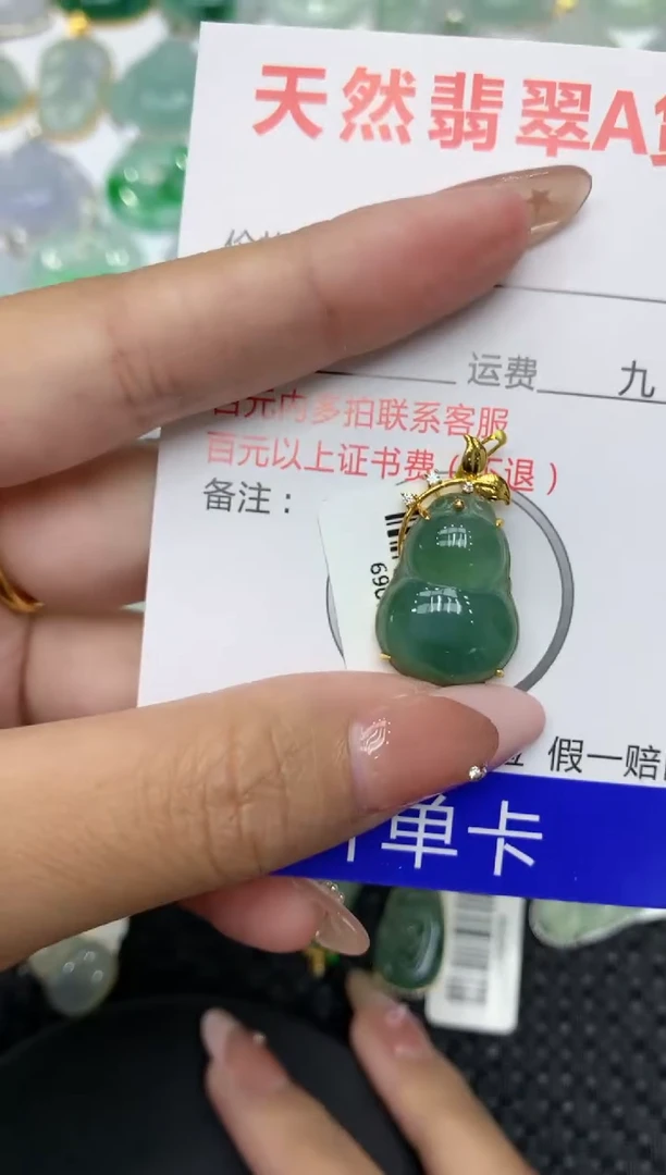 【闪购商品】翡翠颈饰18K金镶嵌111111111