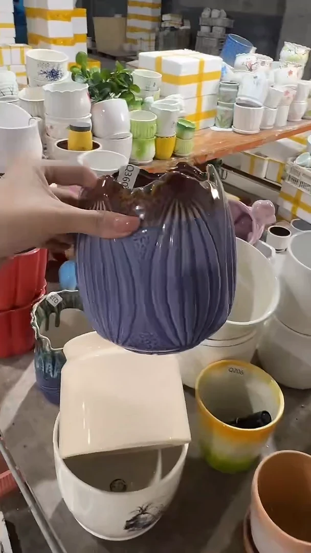 高温陶瓷花盆+E11