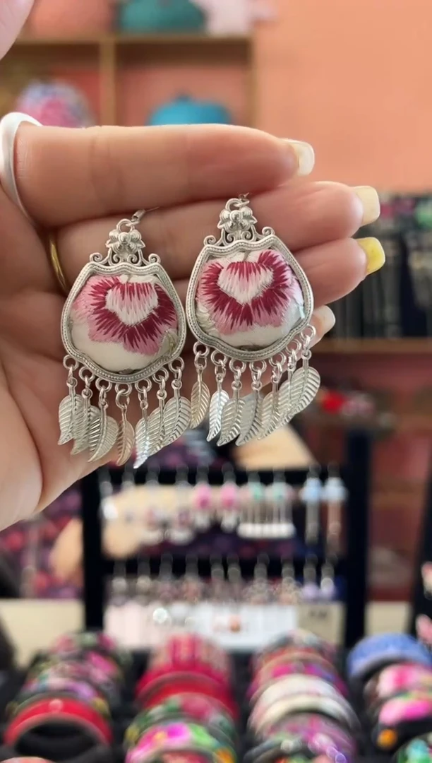 织绣艺枝独绣老绣饰品19