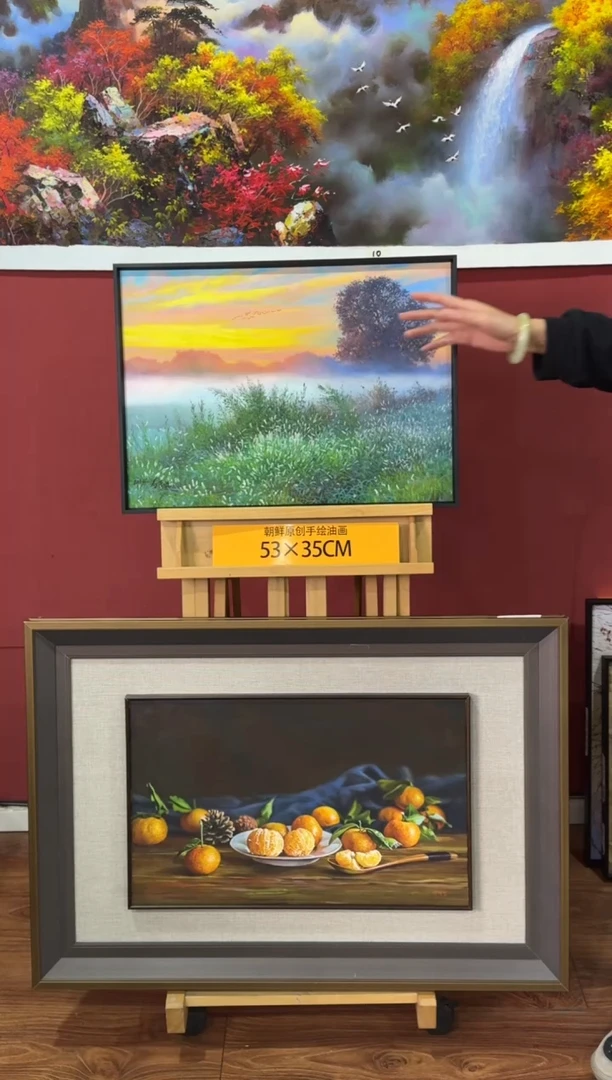 油画【1号】朝鲜原创纯手绘孤品油画丨顺丰包邮