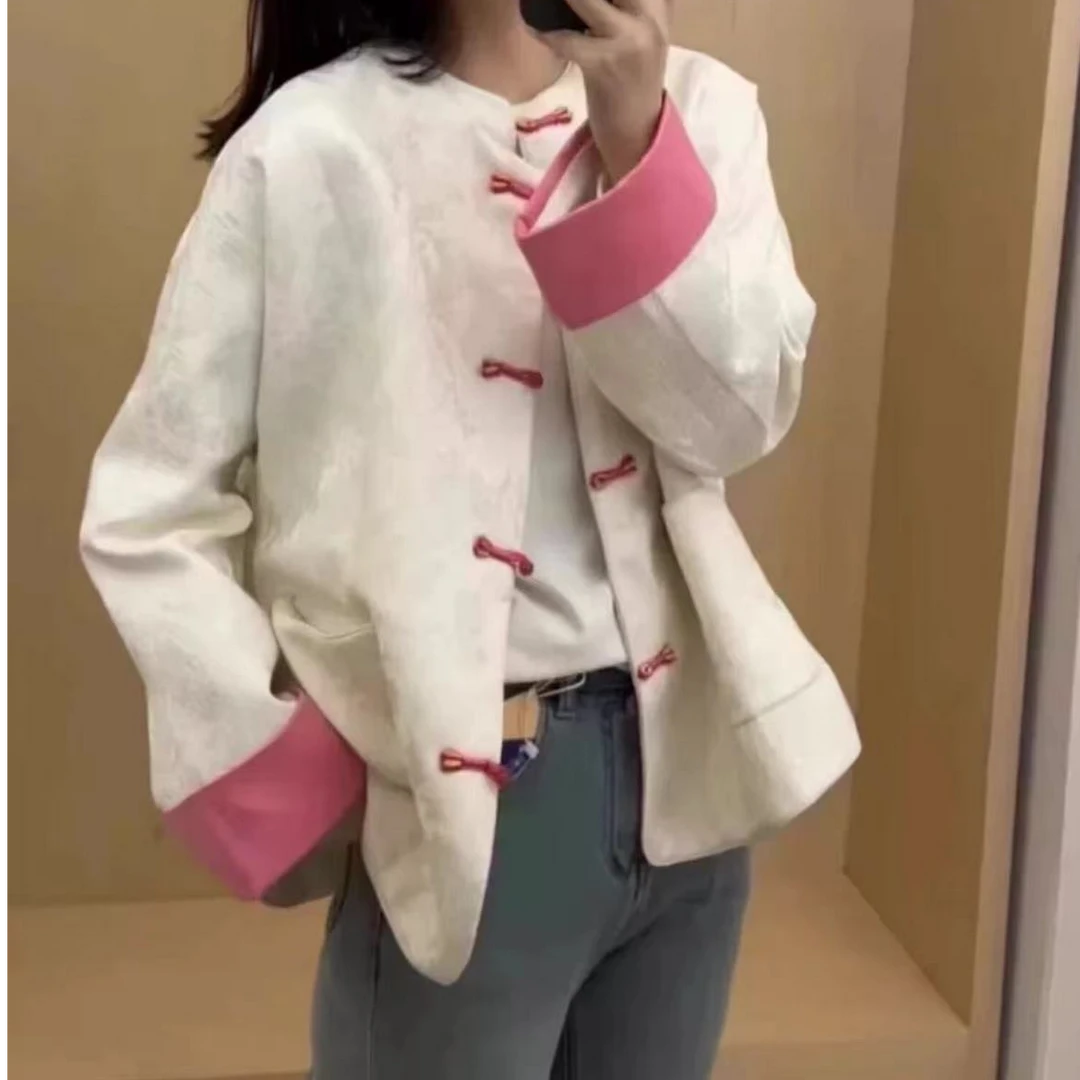 【锦衣服饰】巴8218撞色百搭显瘦外套