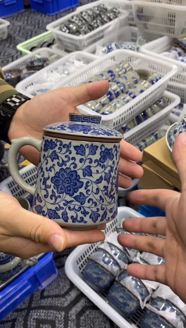 陶瓷老陶泥工艺茶具办公杯