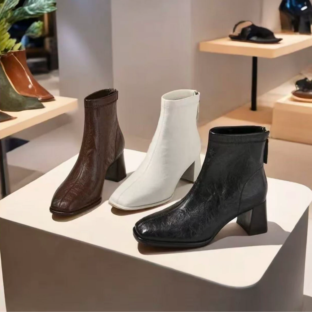 【品牌力荐】秋冬爆款高级洋气时尚舒适百搭小短靴1005