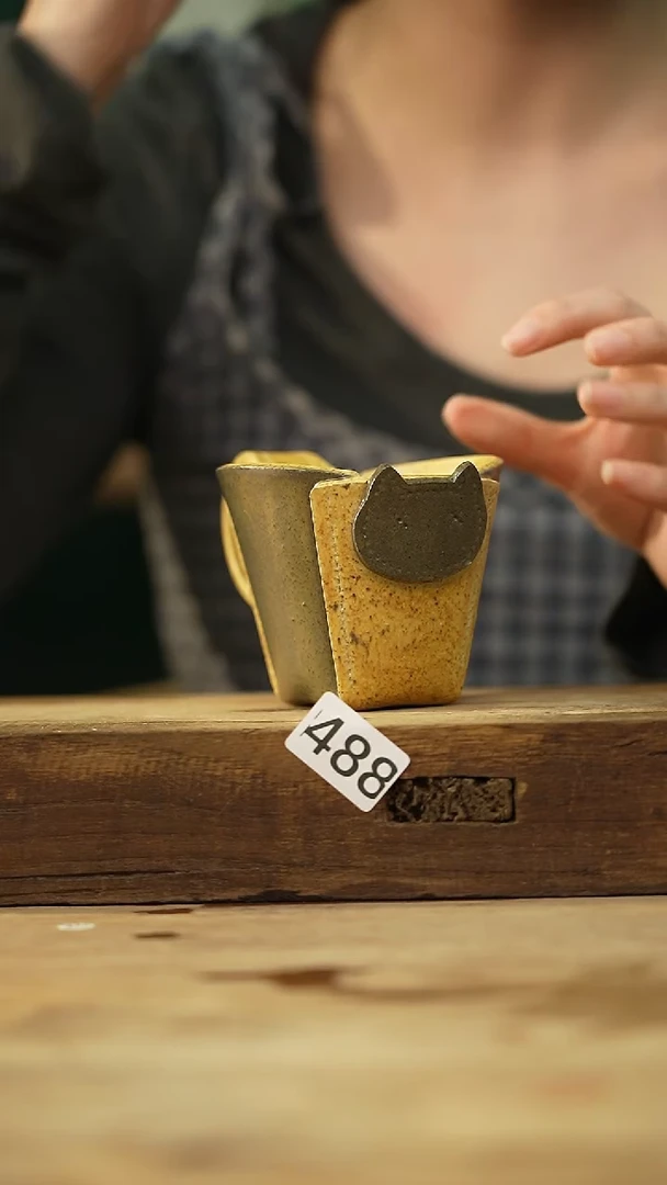 瓷片设计师手作款 落单系列咖啡杯