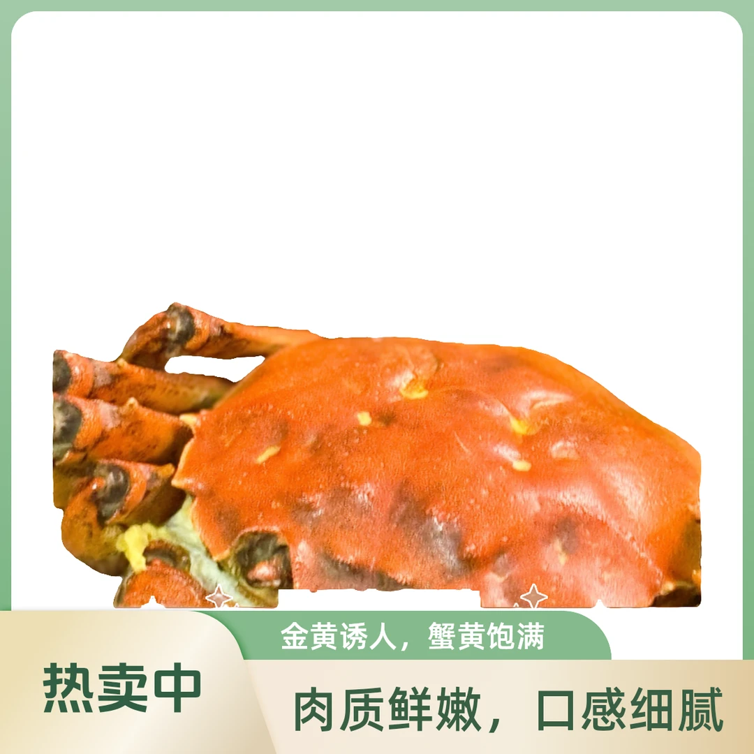 【10送2只】江苏螃蟹六月黄青蟹1.4-1.8两次日达顺丰包邮2